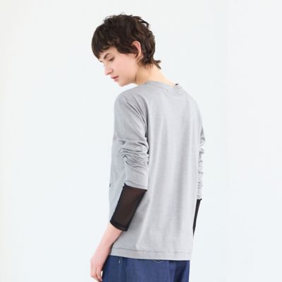 接触冷感・洗える】ロングスリーブボーダーTシャツ（81122609