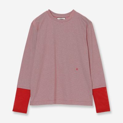 接触冷感・洗える】ロングスリーブボーダーTシャツ（81122609