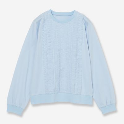 ＜R-ISM(Women) ＞【洗える】チュールフリルシルケットプルオーバー（８１１２２６６０）