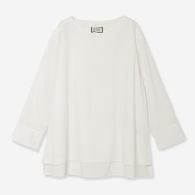 ＜R-ISM(Women) ＞コットンタイプライターコンビカットソー（８１１２３４０６）