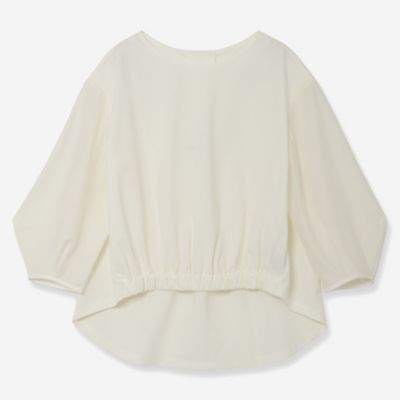 ＜R-ISM(Women) ＞シアースリーブコンビカットソー（８１１２３４０８）