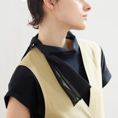 ネックリボンカットソー（８１１２３４１６）