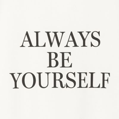 ロゴＴシャツ（ＡＬＷＡＹＳ　ＢＥ　ＹＯＵＲＳＥＬＦ）（８１１２３４１９）