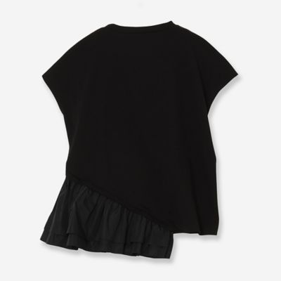 【接触冷感・ＵＶカット】タフタコンビカットソー（８１１２３５１４Ａ）