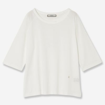 R-ISM(Women) /リズム コットンブレンドラグランTシャツ(81124521) シロ トップス【三越伊勢丹/公式】