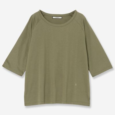 R-ISM(Women) /リズム コットンブレンドラグランTシャツ(81124521) カーキ トップス【三越伊勢丹/公式】