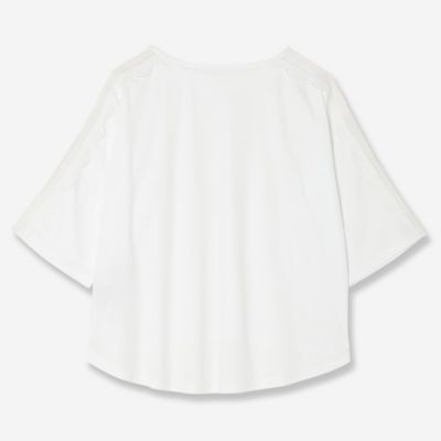 【洗える】レースコンビＴシャツ（８１１２４５２２）