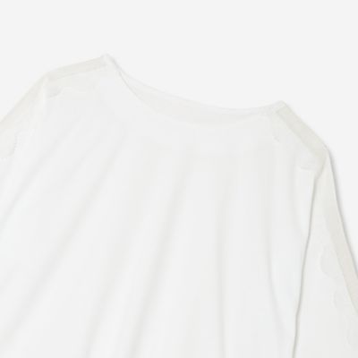 【洗える】レースコンビＴシャツ（８１１２４５２２）