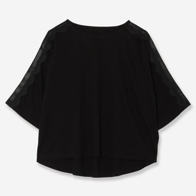 【洗える】レースコンビＴシャツ（８１１２４５２２）