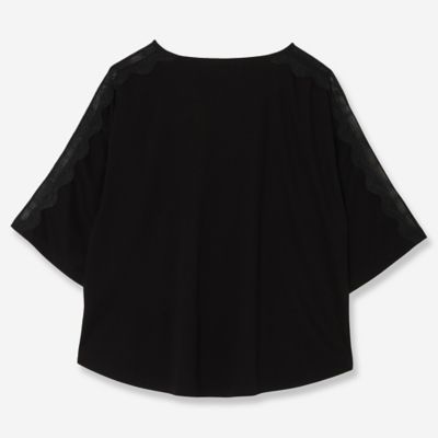 【洗える】レースコンビＴシャツ（８１１２４５２２）