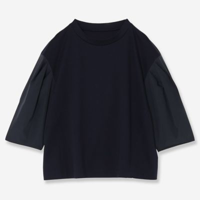 R-ISM(Women) /リズム タフタコンビカットソー(81125502) ダルブルー トップス【三越伊勢丹/公式】