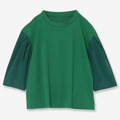 R-ISM(Women) /リズム タフタコンビカットソー(81125502) ミドリ トップス【三越伊勢丹/公式】