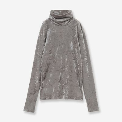 R-ISM(Women) /リズム メッシュベロアタートルカットソー(81125508) ライトグレー トップス【三越伊勢丹/公式】