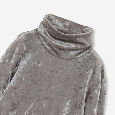 洗える】メッシュベロアタートルカットソー（81125508