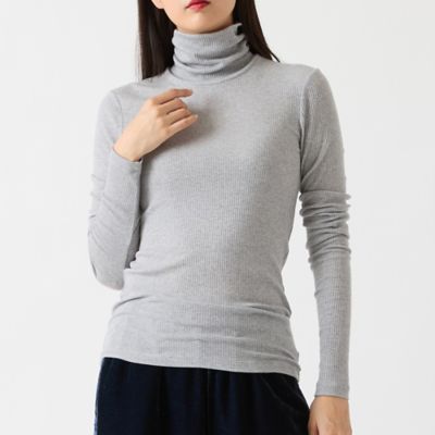 カシミヤブレンド・洗える】タートルカットソー（81126510