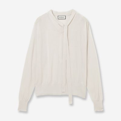 洗える】リボンデザインニットプルオーバー（81135604） | R