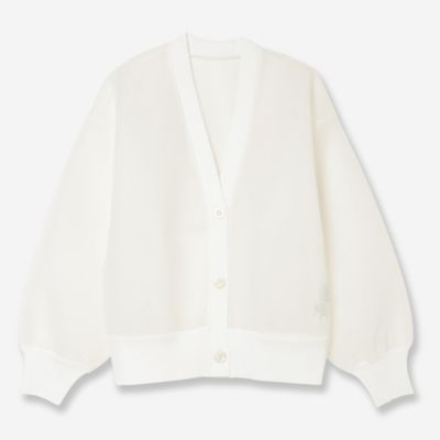 ダブルラッセルコンビカーディガン（８１１３６４０１）
