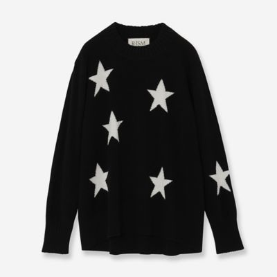 カシミヤ100％スターインターシャニット（81136414） | R