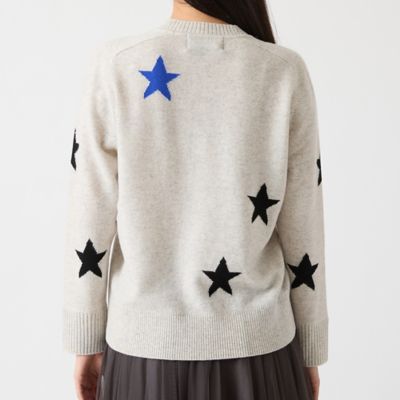 カシミヤ100％】スターインターシャニット（81136507） | R