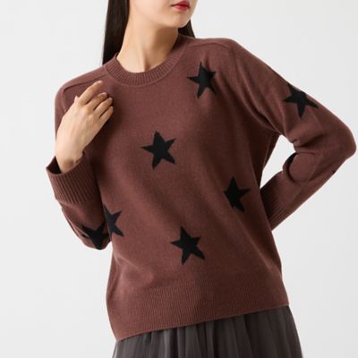 新品定価69300円　アルチビオ　リス柄カシミヤ100%ニット 本日限定価格! 新品定価69300円 アルチビオ リス柄カシミヤ100%ニット