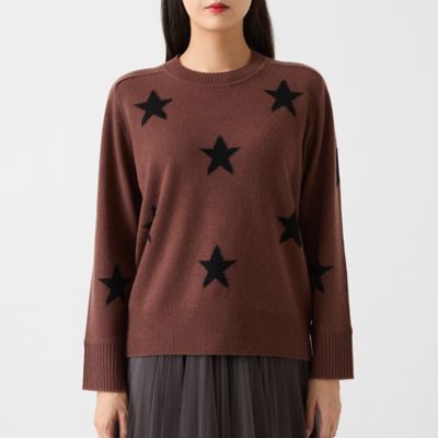 カシミヤ100％】スターインターシャニット（81136507） | R