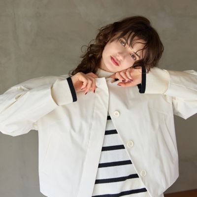 カシミヤ100％】タートルネックボーダーニット（81136509