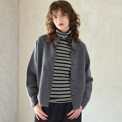 ＜R-ISM(Women) ＞【カシミヤブレンド３０％】接結ニットジャケット（８１１３６５１１）