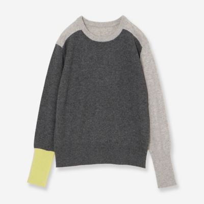カシミヤ100％】カラーブロックニット（81136555） | R-ISM