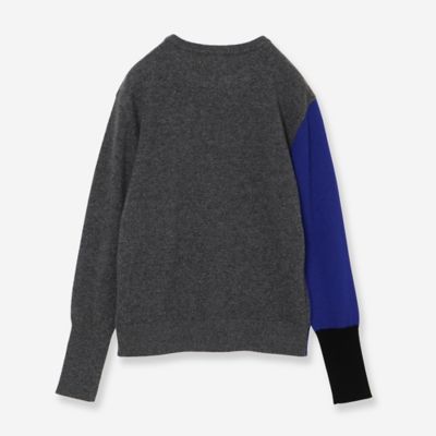 カシミヤ100％】カラーブロックニット（81136555） | R-ISM