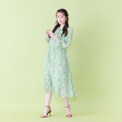 グリーン系 Rose Tiara (Women/大きいサイズ)のワンピース