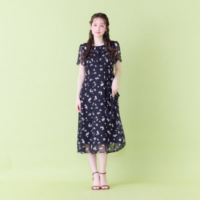 わんにゃんプリントワンピース（82012602） | Rose Tiara