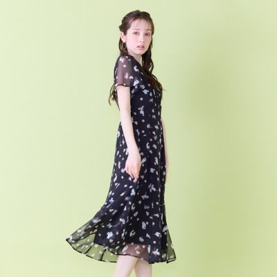 わんにゃんプリントワンピース（82012602） | Rose Tiara