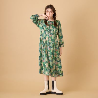 Rose Tiara (Women/大きいサイズ)/ローズティアラ(大きいサイズ) シークレットガーデン/ ワンピース(82015503) ダルブルー ワンピース・ドレス【三越伊勢丹/公式】