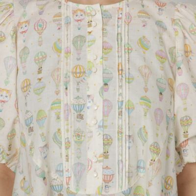 【２２ｆａｂｒｉｃ】ジャーニー／　ボリューム袖ブラウス（８２０３２４０１）