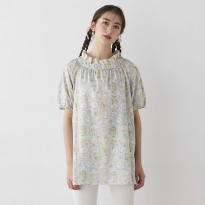 Rose Tiara (Women/大きいサイズ)/ローズティアラ(大きいサイズ) 【22fabric】チェリッシュ/ ギャザーフリルブラウス(82032402)