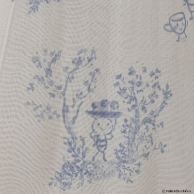 プッペ＆バジーお茶会プリントブラウス（８２０３３４０２）