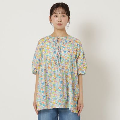 新品タグ付きローズティアラ22fabricバックリボンブラウスユキエモン 22fabric】リボンコレクター／ブラウス