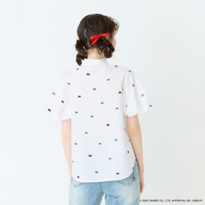 HELLO KITTY】ハローキティ リボン刺繍ブラウス