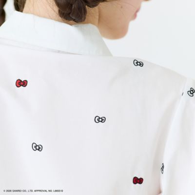 HELLO KITTY】ハローキティ リボン刺繍ブラウス