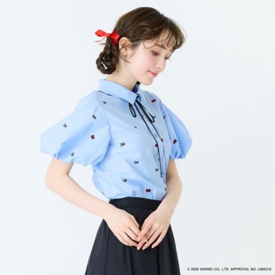 HELLO KITTY】ハローキティ リボン刺繍ブラウス