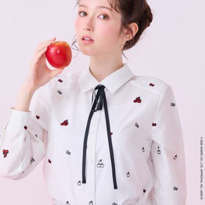 HELLO KITTY】 ハローキティ コラボ刺繍ブラウス