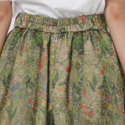 【２２ｆａｂｒｉｃ】ボタニカルフラワー／　フィッシュテールスカート（８２０４２４０１）