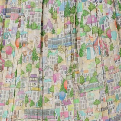 【２２ｆａｂｒｉｃ】コロコロタウン／プリーツスカート（８２０４６４０１）