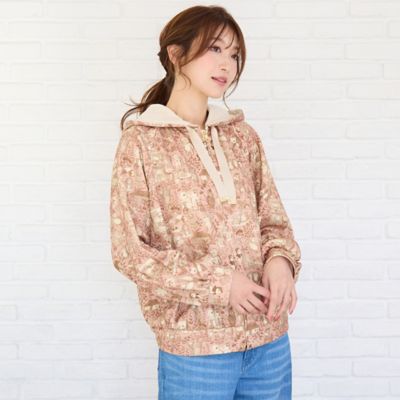 【極美品✨大きいサイズ】ローズティアラ パーカー パール 裾フレア 2553 極美品✨大きいサイズ】ローズティアラ パーカー パール 裾