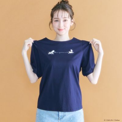 くらはしれいコラボ】ギャザースリーブカットソー