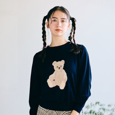 こぐまジャカードニット（82136403） | Rose Tiara (Women