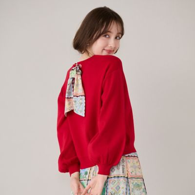 Rose Tiara (Women/大きいサイズ)/ローズティアラ(大きいサイズ) ハンカチコレクター/ ニット(82136503) アカ トップス【三越伊勢丹/公式】