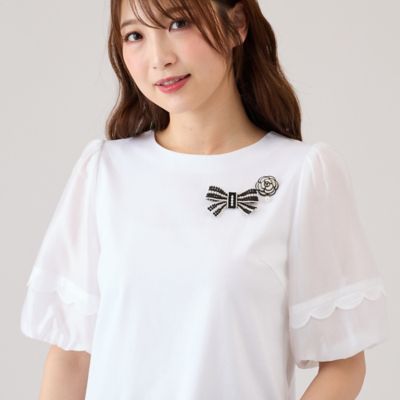 ローズティアラ　 ジョリープッペ 2WAYリボンブローチ 新品＊未使用＊完売品 2WAYリボンブローチ（82142504） | Rose Tiara