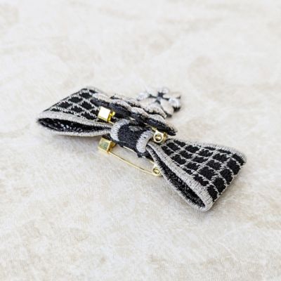 3WAY】リボン刺繍ブローチ（82142601） | Rose Tiara