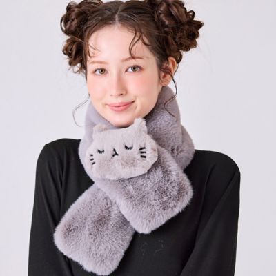 立体ネコマフラー（82166602） | Rose Tiara (Women/大きい